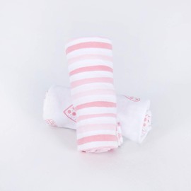 Nursing Pillow Covers (COVERS ONLY) 2 Pack, Stretchy 100% Jersey Cotton Nursing Pillowcases, Large Zipper Ultra Soft, Fits for Chicco Boppy and Widgey Nursing Pillow，Pink