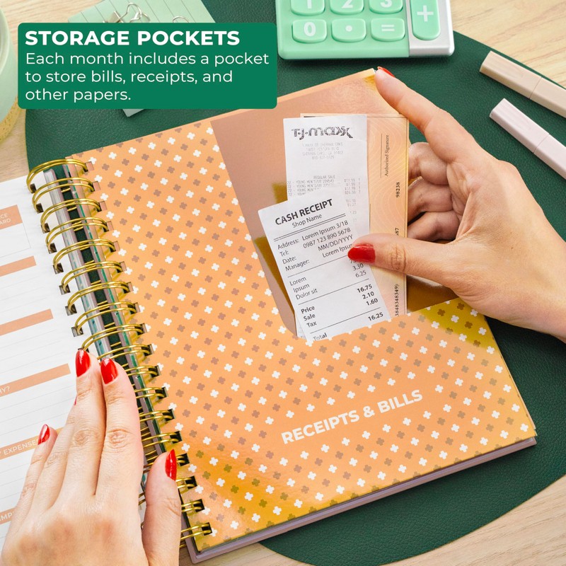 Clever Fox Budget Planner & Monthly Bill Organizer With Pockets.
