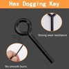 Aienxn 12pcs Black 7/32", 5/32", 1/8" Standard Hex Dogging Key
