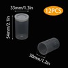 PINE & LINEN 12pcs Clear Film Canisters with Lids,33mm/1.3inch Caliber