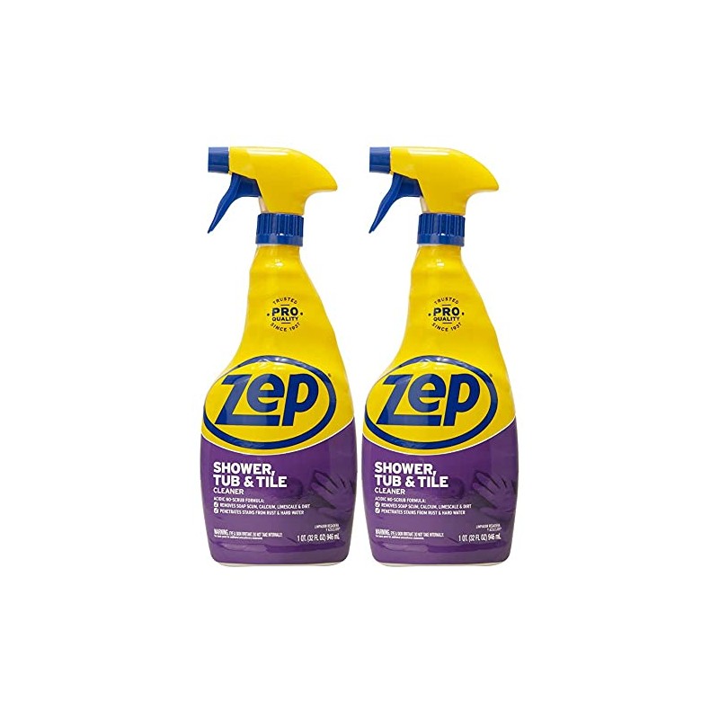 ZEP Limpiador de bañeras y azulejos de 32 onzas líquidas