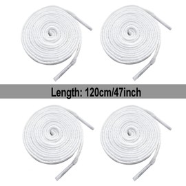 Luckkyme 20Pack Replacement Drawstrings Drawcords for Pants Sweatpants Hoodies Scrubs Jackets Shorts 47" Long (White)