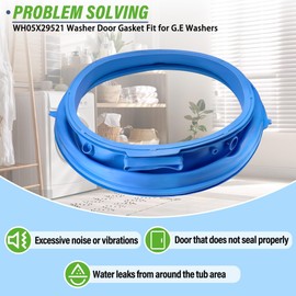 Washer Door Gasket Seal Fit for G.E Washer GFW550SSN2WW GFW550SSN3WW GFW550SSN4WW GFW550SSN5WW GFW550SSN0WW GFW510SCN1WW GFW550SPN1DG GFW550SPN0DG GFW550SPR4RS GFW550SSN1WW