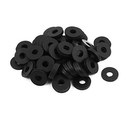 uxcell Rubber Flat Washers 16mm OD 6mm ID 1.5mm Thickness for Faucet Pipe Water Hose, Pack of 100