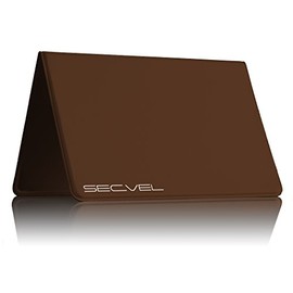 SECVEL - the"NEW and IMPROVED" card protection wallet young style – PROTECTION against RFID/NFC and magnetic fields - Tabac