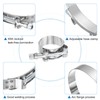 QUARKZMAN T-Bolt Hose Clamp 2 Pieces Working Range 35-40 mm