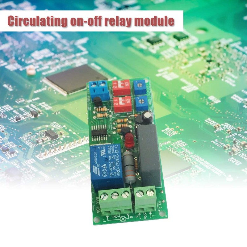 Comidox 1PCS Infinite Cycle Delay Timing Timer Relay Switch Turn