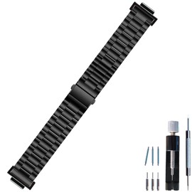 Hijiawee Bands Solid Stainless Steel Metal Strap Replacement for Casio G-shock DW-5600 GWM-5610 DWE-5600 DW-5305 DW9052 GA-110/120 GD-110 (Black)