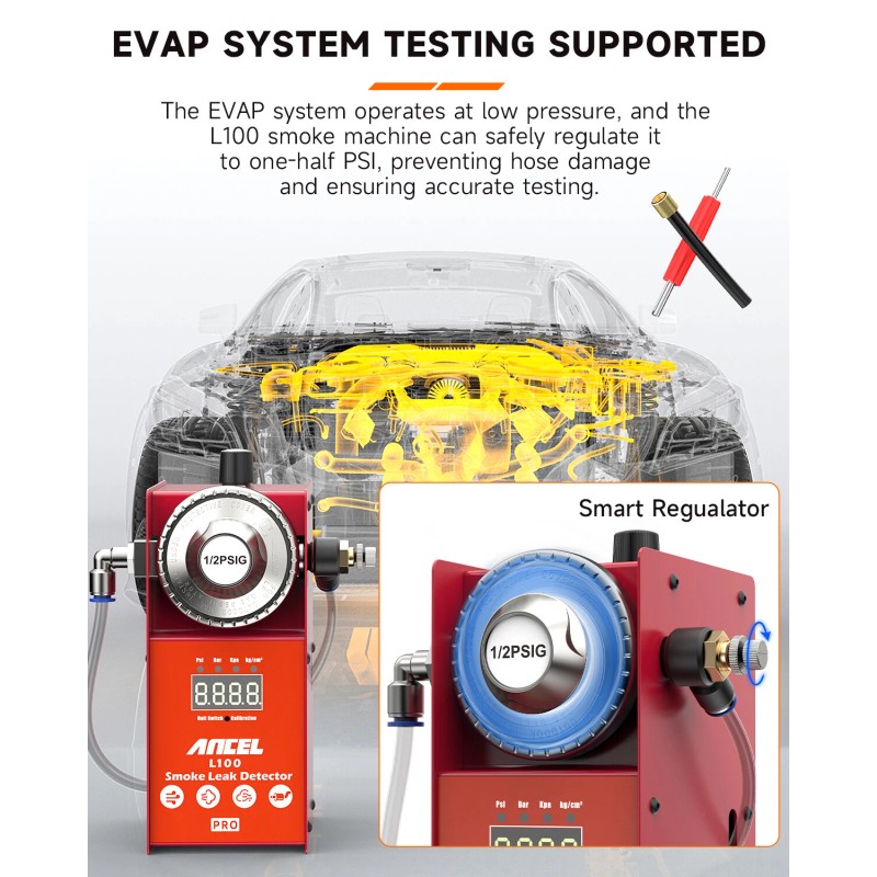 ANCEL L100 Pro Car Smoke Machine EVAP Leak Detector Test