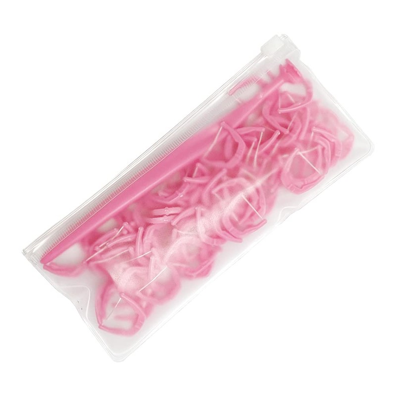 Reusable Dental Flosser Handle and 100 Flosser Refill Heads ,