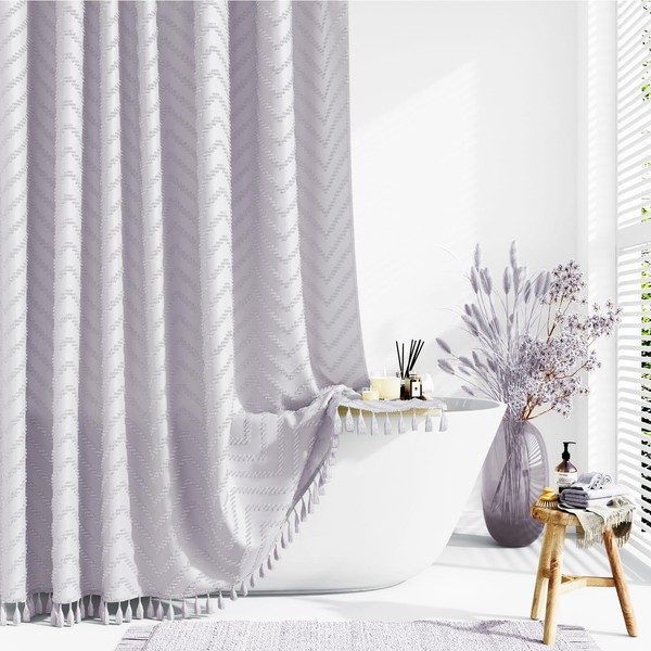 Dynamene Dynamene Extra Long Shower Curtains, 96 Inches Long Boho