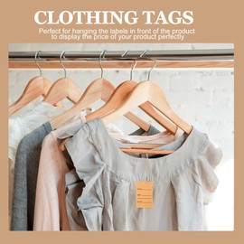 ULTECHNOVO Tags - 200pcs Hang Tag String, Store Tags Clothing Tags Writable Paper Tags Clothes Size Tags for Clothes Retail Store