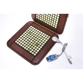 Infrared Heat Therapy Healing Natural Jade Chair Mat/Pad JadeSeatBack-U