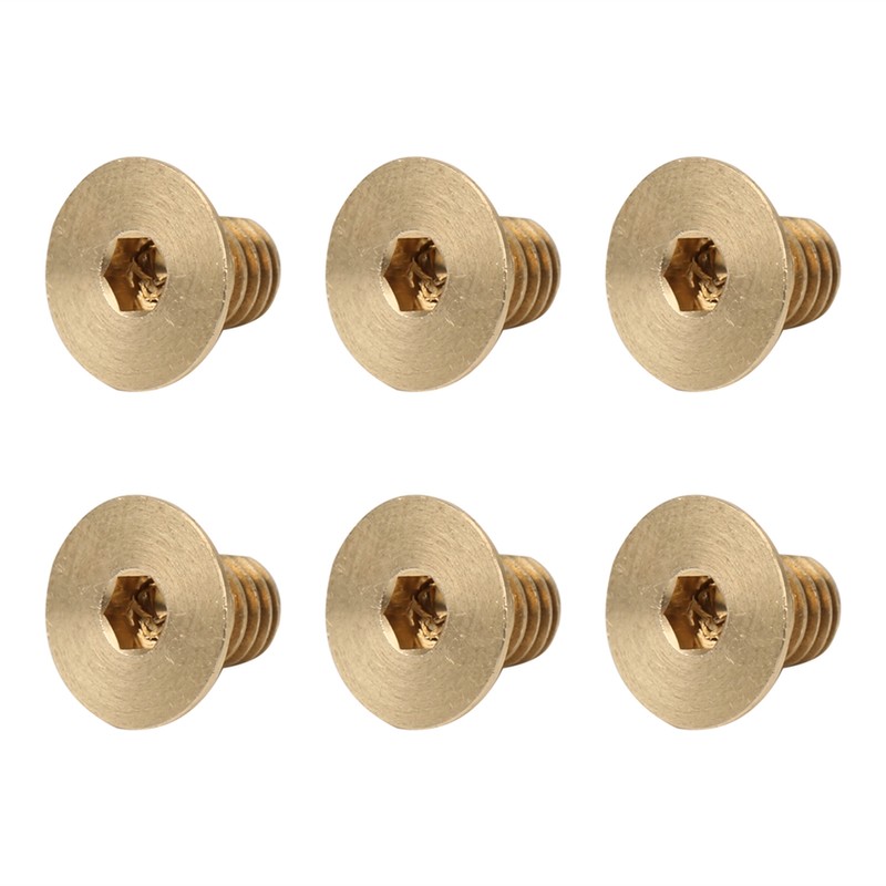 50Pcs Countersunk Hex Socket Screws Pure Copper Flat Head Hardware