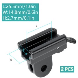 FZGLHQQ 2 PCS Bike Light Holder Adapter Stable Bicycle Flashlight Mount Holder Clip Light Flashlight Holder Bike Light Bracket for Cycling Bike(Black)