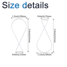 INCREWAY Ceiling Hooks Clips 50pcs Spring Steel Hooks Figure-8 Squeeze Hangers Party Christmas Wedding Classroom Office Home Decorations from Suspended Tile/Grid/Drop Ceilings, White