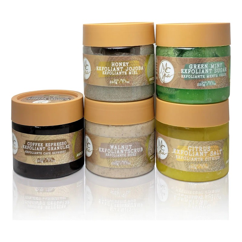 Exfoliantes Scrub 220g C/u Manicure Pedicure Spa , Mc Nails