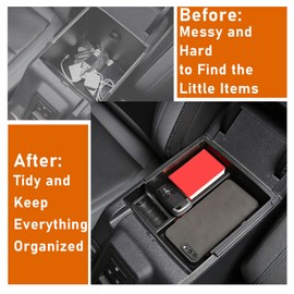 WDG for Ford Bronco Accessories 2021 2022 2023 2024, Center Console Storage Organizer and Door Handle Storage Box, Insert Tray Armrest Storage Box for Bronco 2021-2023 2024 2 Doors and 4 Door(4PCS)