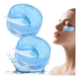 🔥 2pcs parches hydrogel contorno ojos acido hialuronico mixta parches de hidrogel mascarillas faciales  Vitaminas y Minerales