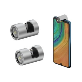 CrenCe Small USB Interface Glare Flashlight,Mounted on Cell Phone Charging Port,Portable,Lighting Shooting Fill Light with Two Types of Lanyards (Type-c)