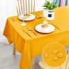 DWCN Yellow Tablecloth Water Resistant Table Protector,140x200cm Wipeable Polyester Table