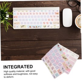 Operitacx Tastaturabdeckung für rutschfest Staubdicht Cartoon Muster mit Katzenmotiv Perfekter Schutz für Laptop Tastaturen im Home Office Einsatz