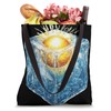 Sun Encapsulated in Ice Cube Nature Art for Awareness Tote