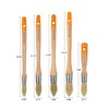 ROLLINGDOG Trim Paint Brushes - 5PC Round Trim Brushes,Long Handle