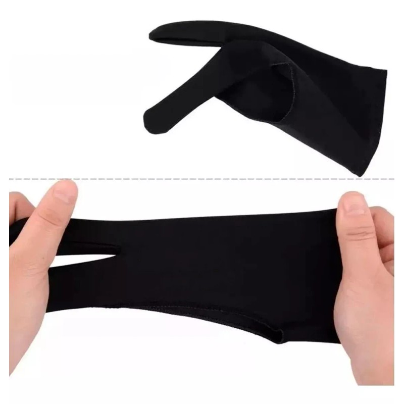Veraly Guante 2 Dedos Protección Papel O Tableta De Dibujo