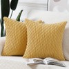MADIZZ Pack of 2 Boho Striped Corduroy Throw Pillow Covers