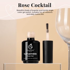 Beetles Nude Gel Polish, 15ml Jelly Neutral Nude Gel Nail Polish Set Translucent Effect Nail Concealer Soak Off UV Spring Summer French Nail Art Design Gift for Women