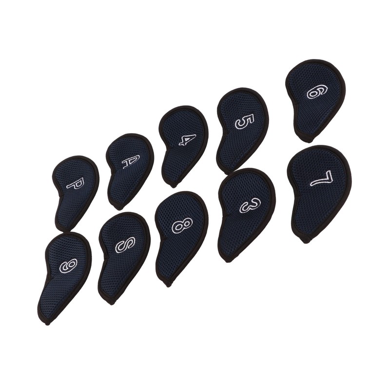 10pcs Golf Iron Covers Set with Numbers Waterproof Golf Head