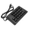 USB Wired Numeric Keypad 19 Keys Number Pad Waterproof RGB