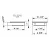 KEUCO Metal Chrome Shiny Crystal Glass Soap Dish for Bathroom