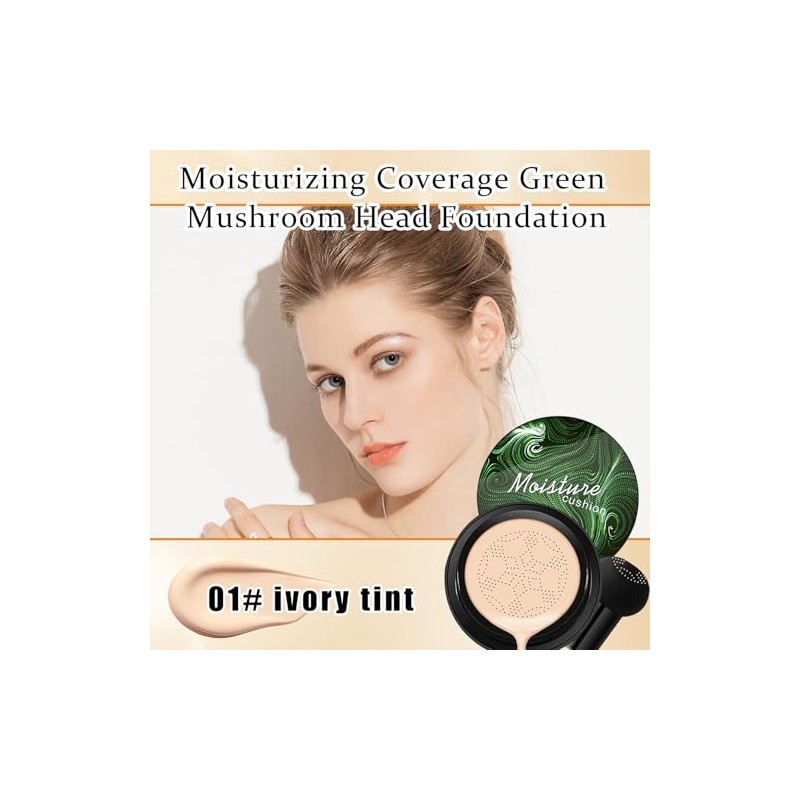 Base Maquillaje Cojín Aire Mushroom Head Cream Líquida Hidratante Corrector