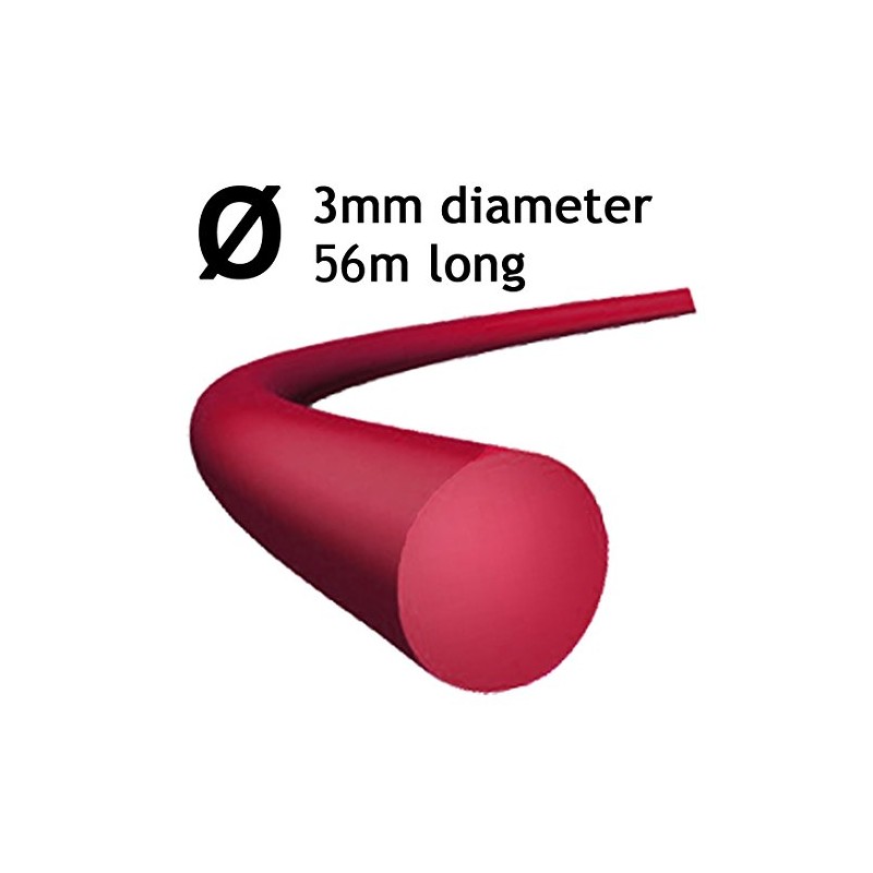 SPARES2GO Round 3mm Diameter 2 x 28m Strimmer Trimmer Brush