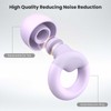 JUSTRVN Ear Plugs for Sleeping, 2 Pairs of Reusable Earplugs