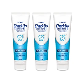 [NEW] Lion Cream Dent Check Up Standard, 4.8 oz (135 g) (3 Bottles)