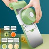 YOBOKO Vegetable Chopper with Container, Thin Slice/Particles/Strips Cutter, Easy Manual
