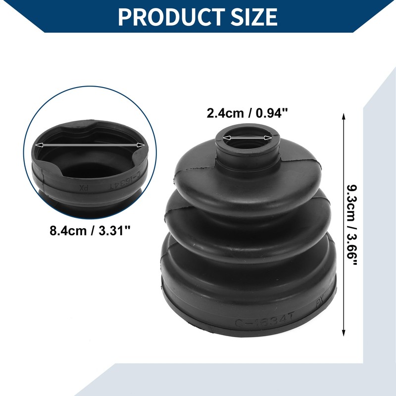 Hihaha No.496062PA20 CV Joint Boot Kit W/Clamps for Hyundai Santa