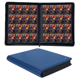 KUOOKING 1000+ Pockets Trading Card Binder, 16-Pocket Card Ablum Compatible with MTG,Sports Cards & Other Standard Size Trading Card (BLUE)