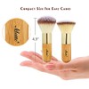Matto Bamboo Set de pinceles de maquillaje Kabuki, 2 Piezas,