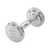 Engraved Silver Beaded Baby Rattle with Gift Box (Free Customization)