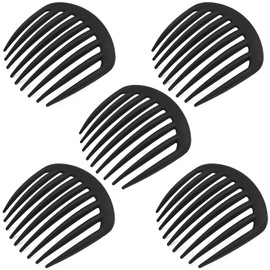Coiling Comb (5 Pieces) Hair Accessory, Black, Hair Comb, Simple Hair Accessory Suitable for Weddings, Graduations, School Entrance Ceremonies, Banquets, Receptions, etc