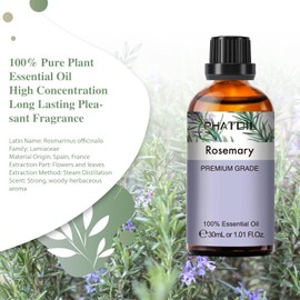 Phatoil Rosemary 1.0 fl oz (30 ml), Essential Oil, Essential Oil, Aroma Oil, Gift