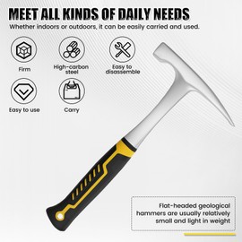 MABCIRY Sheet Metal Hammer, 16oz High Carbon Steel Tool, Precise Efficient Hvac Hammer, Single Handed Sheet Metal Pounder for Woodworking Pipe Work