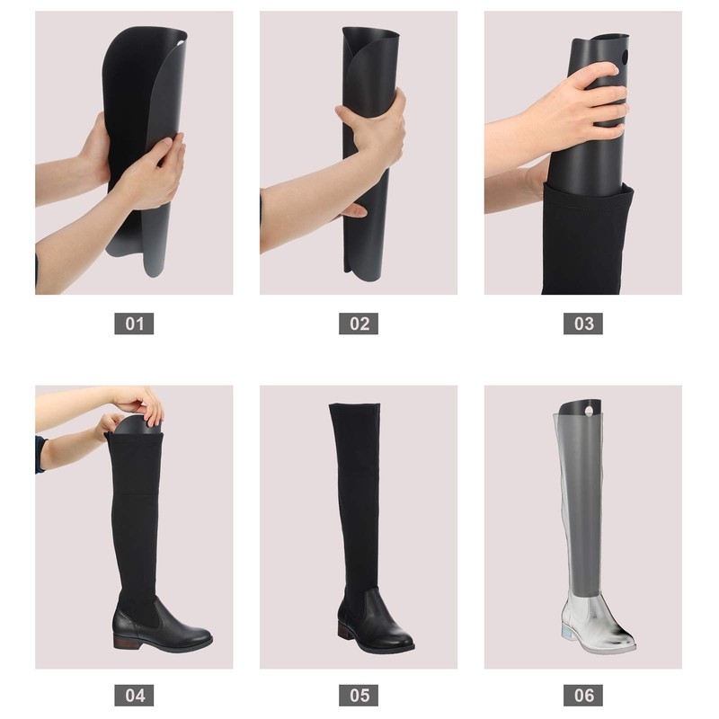 Bememo 20 Pieces (10 Pairs) Boot Shapers for Tall Boot