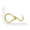 B3301 1 1/4" Natural Brass, Hoof Pick Buckle, Solid Brass-LL