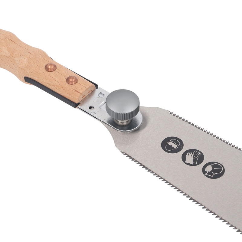 Double Edge Sided Hand Saw Fine Tooth Triple Fast Flush