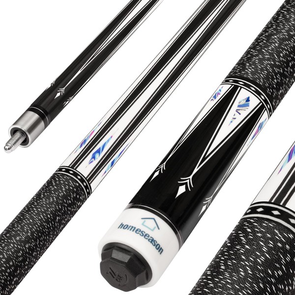 HomeSeason Pool Cue Stick 58" Billiard Cue Sticks Nylon Thread
